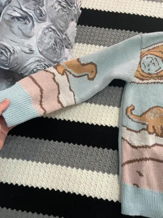 !OFERTON¡ Jersey Oversize Dinosaurio Y2K Vintage