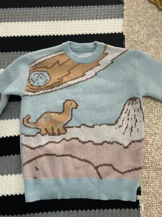 !OFERTON¡ Jersey Oversize Dinosaurio Y2K Vintage