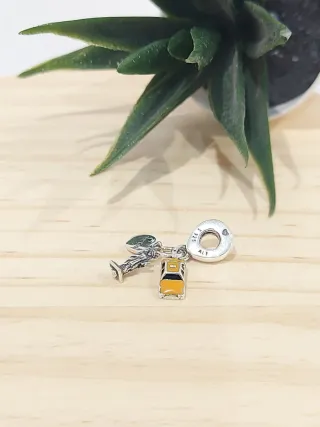 Charm Pandora Taxi y Estatua Libertad