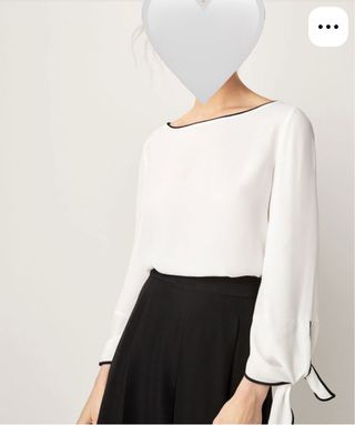 Camisa Massimo Dutti blanca manga larga