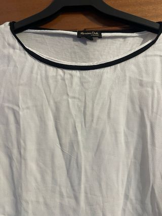 Camisa Massimo Dutti blanca manga larga