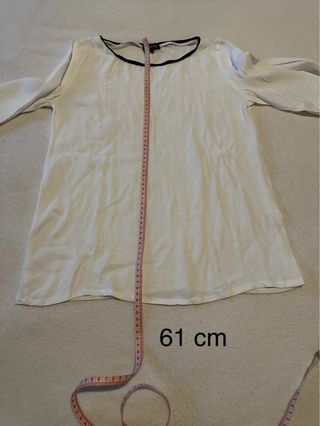 Camisa Massimo Dutti blanca manga larga