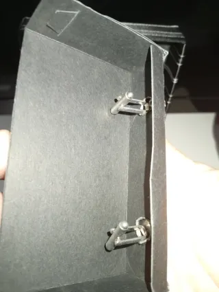 Corbata y Gemelos Set Negro y Plateado