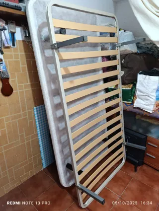 Somier 90 cm con su colchón