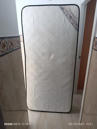 Somier 90 cm con su colchón