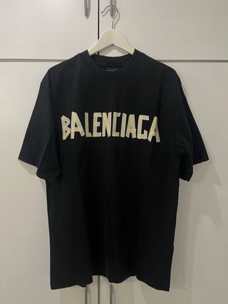 Camiseta Balenciaga Negra Talla S, OVERSIZE
