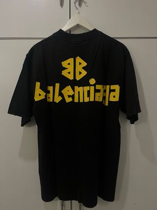Camiseta Balenciaga Negra Talla S, OVERSIZE