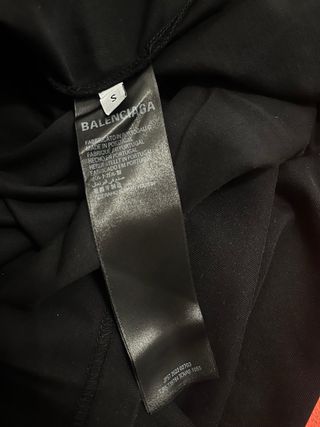 Camiseta Balenciaga Negra Talla S, OVERSIZE