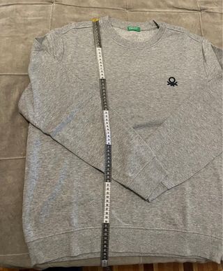 Sudadera Benetton Gris Talla Sadulto /XL Niño