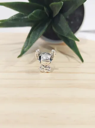 Charm Pandora Stitch Azul y Plateado