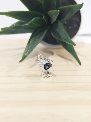 Charm Pandora Stitch Azul y Plateado