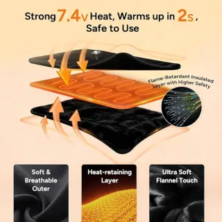 Sudadera DR.PREPARE Calefactable Negra Talla XL