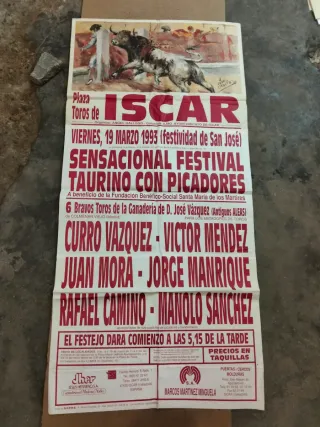 Cartel Toros Iscar 1993