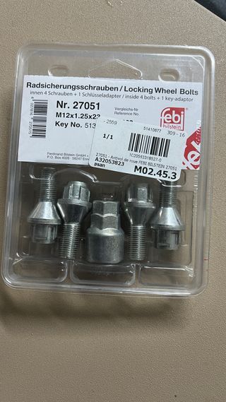 Tornillos antirrobo FEBI BILSTEIN M12x1.25x23