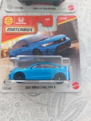 Matchbox 4 autos: Porsche, Honda, Toyota, Chevy