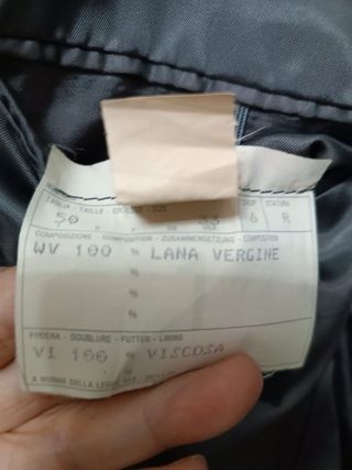 Giacca Made in Italy Tg. 50 Grigia