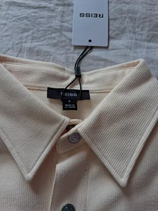 Camisa Reiss Corduroy Beige Talla S