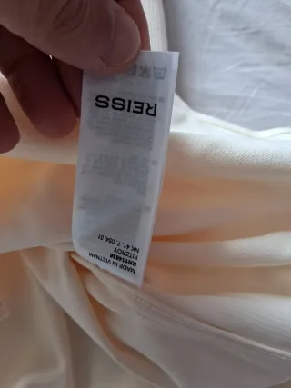 Camisa Reiss Corduroy Beige Talla S