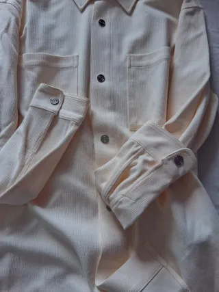 Camisa Reiss Corduroy Beige Talla S