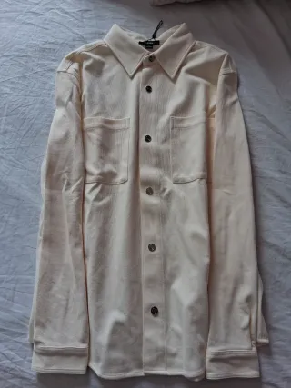 Camisa Reiss Corduroy Beige Talla S