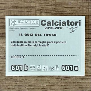 Figurine Panini Calciatori 2015/2016 Avellino