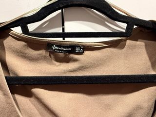 Body Zara Manga Larga Dorado