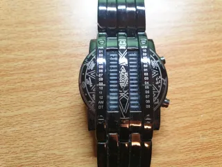 Reloj LED Binario Azul