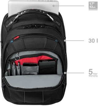 Mochila Portátil Wenger Carbon Negra y Roja