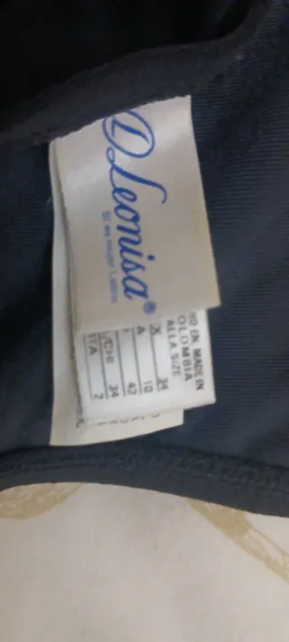 Bañador Triquini Negro y Rosa. Leonisa