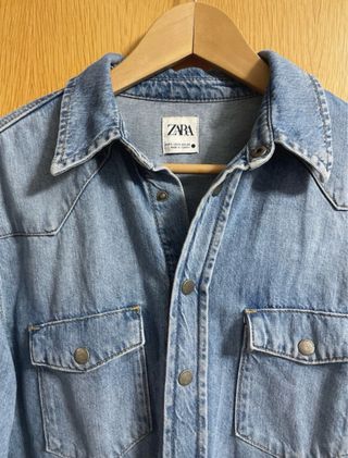 Sobrecamisa tejana Zara Talla S