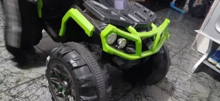 Quad Eléctrico Infantil Negro y Verde