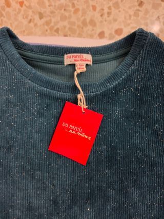 Du Pareil au Même vestito verde bambina 10 anni 14