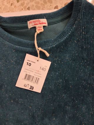 Du Pareil au Même vestito verde bambina 10 anni 14