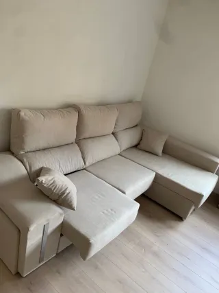 Sofá CHESLONG chaise longue beige