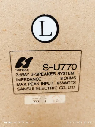 SANSUI S-U770 ALTAVOCES