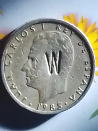 Moneda 100 Pesetas 1985 Error W Rey Juan Carlos I