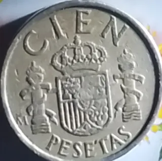 Moneda 100 Pesetas 1985 Error W Rey Juan Carlos I