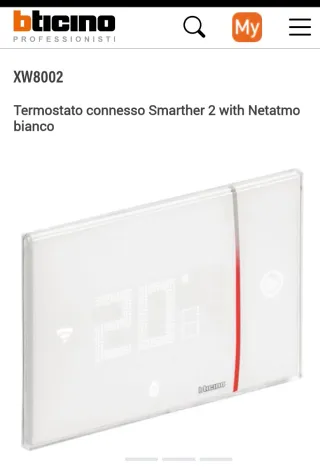 Bticino XW8002 Termostato Smarther 2