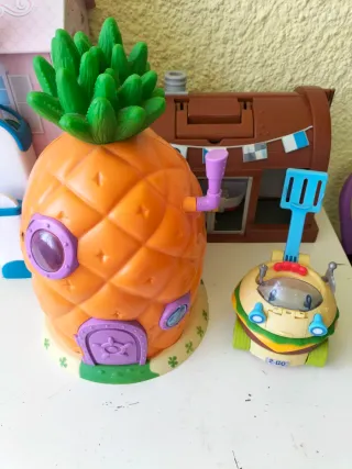 Casa Bob Esponja Piña y Coche Hamburguesa