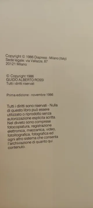 Guido Alberto Rossi. Venti anni a colori. Diapress