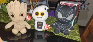 Lote Muñecos Groot, Fantasma y Black Panther ty