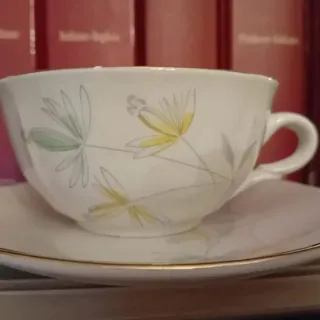 Servizio di 6 tazze da tè, ceramica Fontebasso