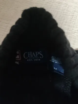 Camiseta Chaps Talla M Hombre Negra