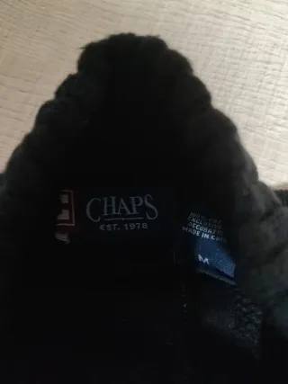Camiseta Chaps Talla M Hombre Negra