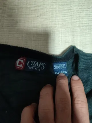 Camiseta Chaps Talla XL Negra
