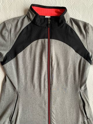 Giacca sportiva grigia zip donna 14-15 años S