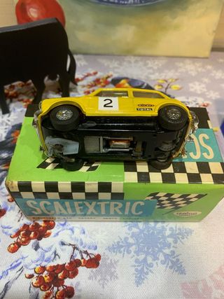 Scalextric Exin Mini Cooper Amarillo EXIN con RX1