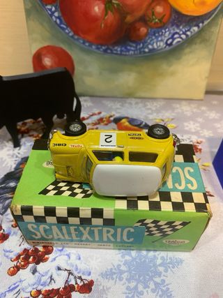 Scalextric Exin Mini Cooper Amarillo EXIN con RX1