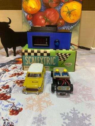 Scalextric Exin Mini Cooper Amarillo EXIN con RX1