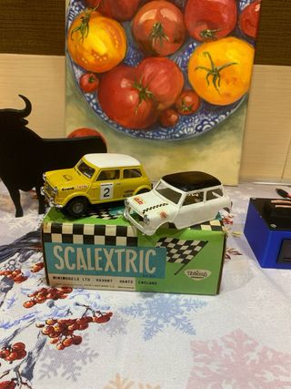 Scalextric Exin Mini Cooper Amarillo EXIN con RX1
